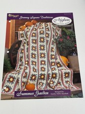 Summer Garden Granny Square Crochet Pattern Card Needlecraft Shop