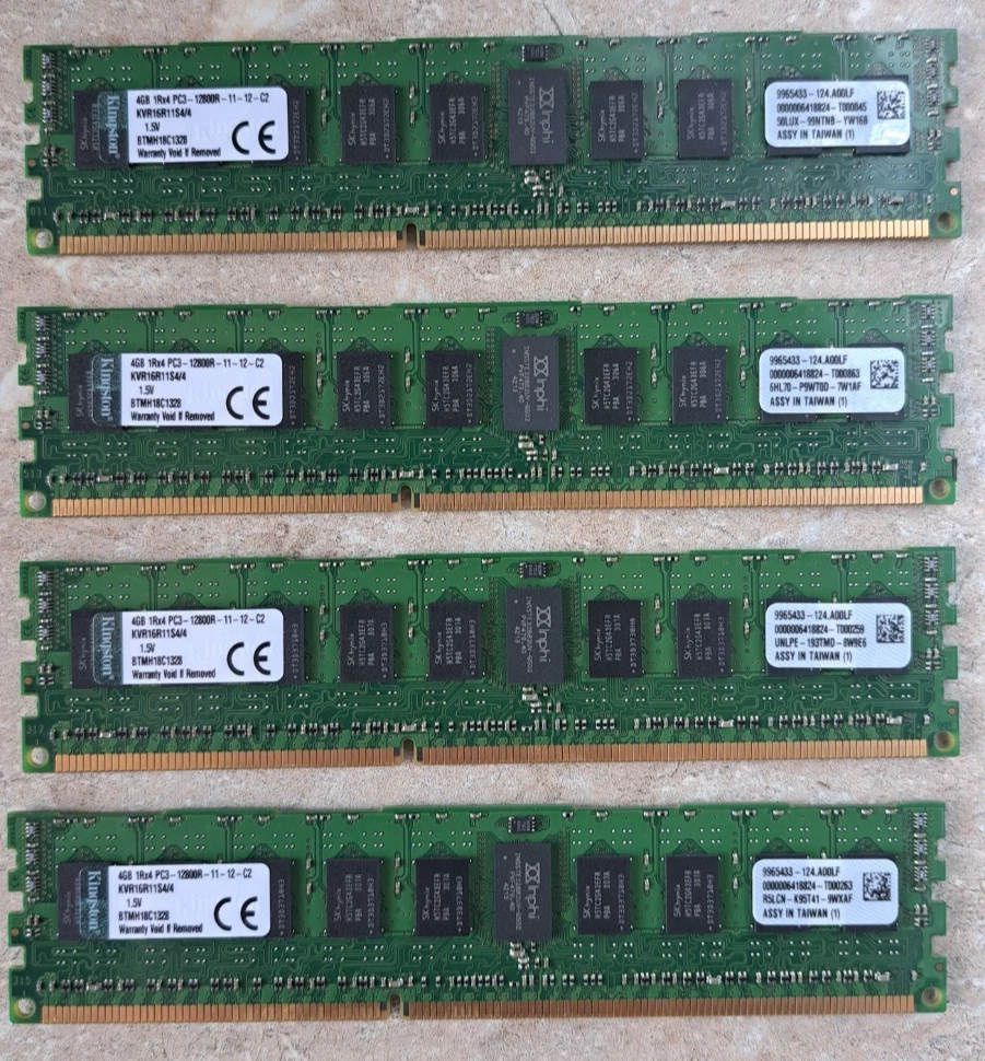 PC3-12800 (DDR3-1600) 16 GB ECC Network Server Memory (RAM) for