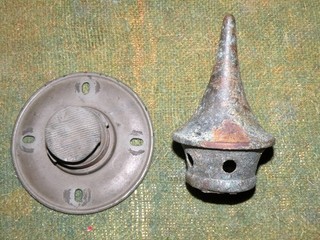 WWI WW1 German Pickelhaube Spike Helmet Base and AS IS Spike GRAY M15 TWO PIECES