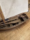 Antique Traditional French Boat. La Provencale Fishing Boat Wooden Ship Model — photo 3