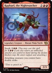 Raphael, the Nightwatcher Foil (103/343) Teenage Mutant Ninja Turtles