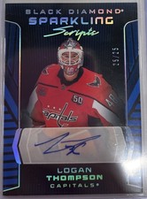 2025-26 Upper Deck Black Diamond Sparkling Scripts Logan Thompson 25/25 A