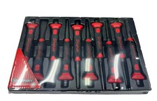 New Snap-on 10-pc Red Soft Grip Punch Chisel Set Ppcsg710
