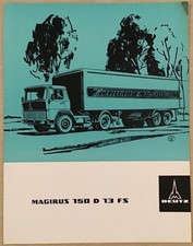 MAGIRUS DEUTZ 150 D 13 FS Tractor Commercial Sales Literature Aug 1965 German