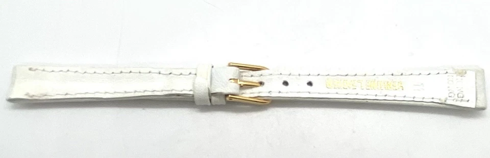 Correa de reloj de cuero de becerro blanca torcida SPEIDEL barras de resorte de 11 mm incluidas Foto 2 de 4