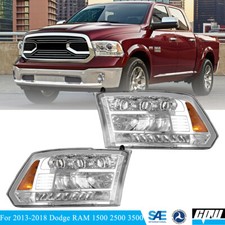 Headlights For 2013-2018 Dodge Ram 1500 2500 3500 Led Headlights Sequential