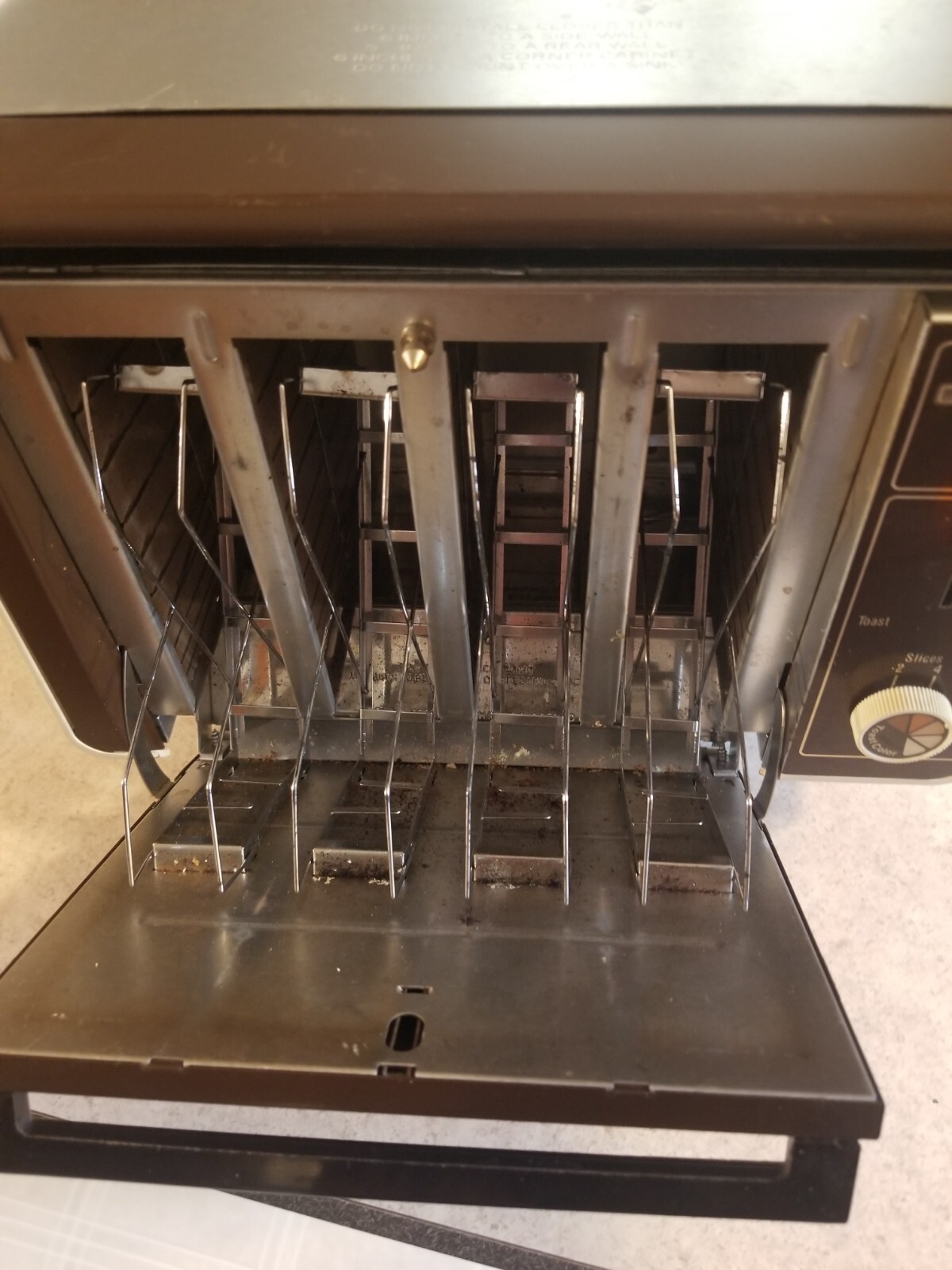 Toastmaster Kitchen Dimensions Toaster Under 4 Slice Model 785A