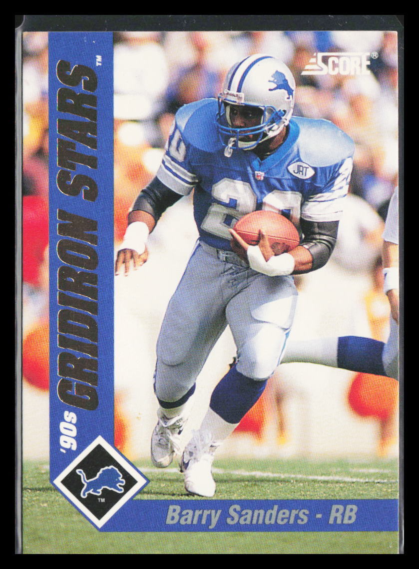 1992 Score Barry Sanders #1 Gridiron Stars