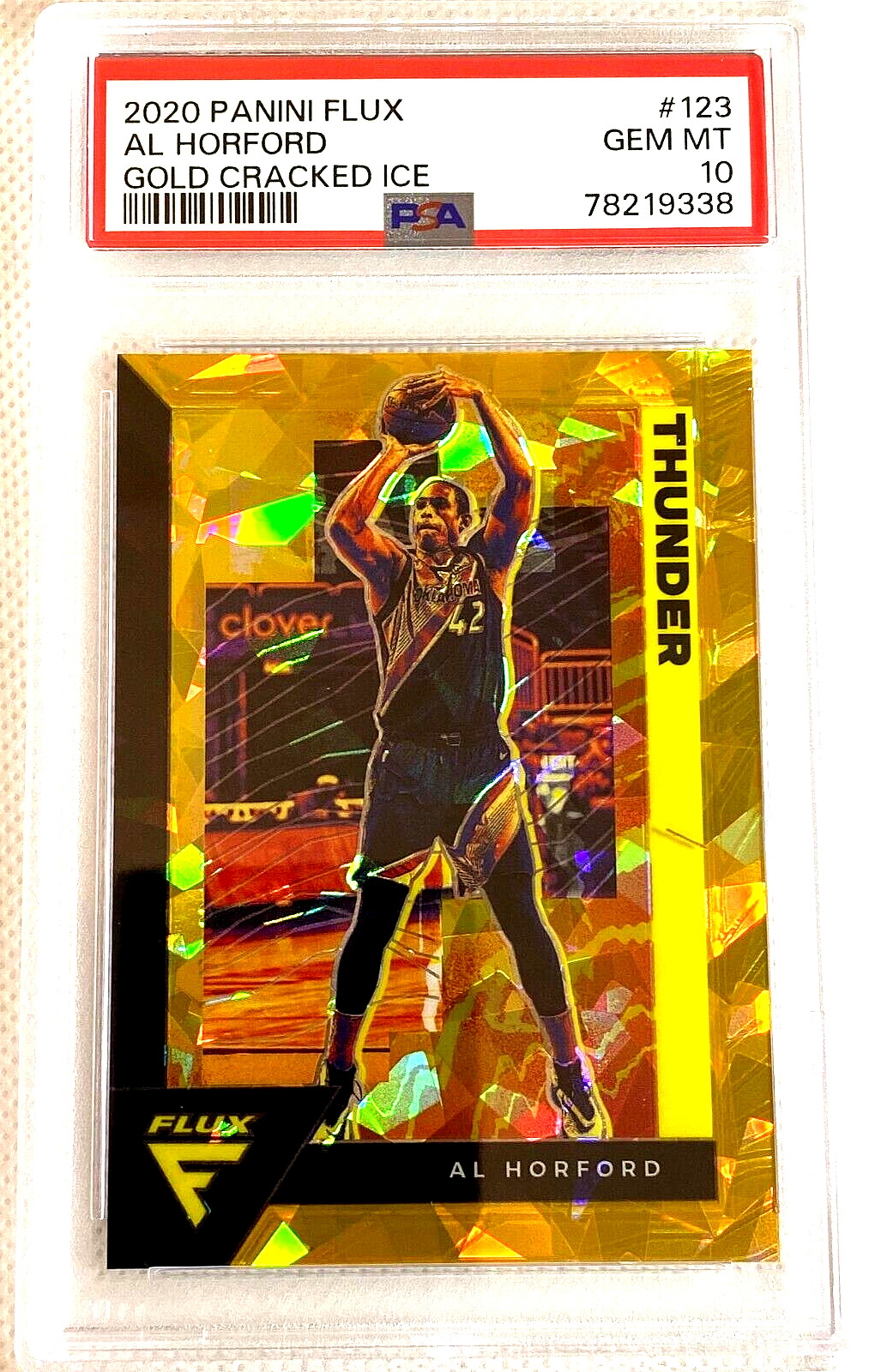 SSP /10 PSA 10 GEM MINT 2020 AL HORFORD PANINI FLUX CRACKED ICE GOLD PRIZM G5465