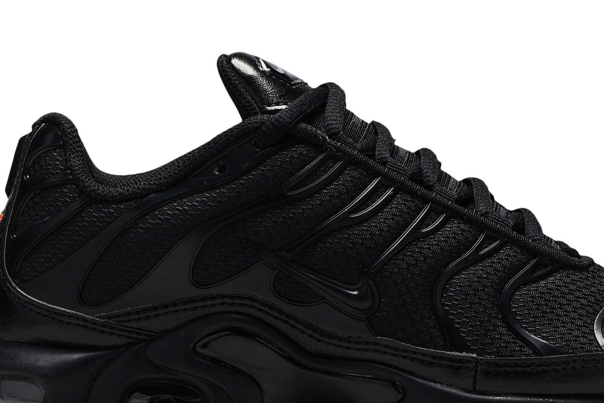 Size 6 - Nike Air Max Plus Low Triple Black for sale online | eBay