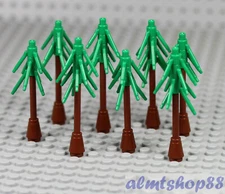 LEGO - Set of 8 Pine Trees Small - Forest Garden Greenery Plant City Town Lot