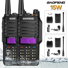 1/2PCS BAOFENG UV9R PLUS V/UHF FM WALKIE TALKIE DUAL BAND HANDHELD TWO WAY RADIO