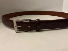 JoS.A.BANK Brown Fine Italian Leather Dress Belt - Men's Size 40 