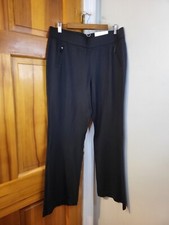 NWT Cato Women's Contemporary Dress Pants Black Straight Leg Sz Large Petite