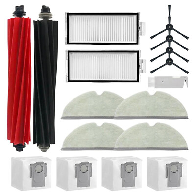 Main Side Brush Strainer Wipes Sweeper Part for Roborock Q5 Pro+/Q8 Max+ (Plus)