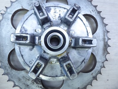 1978 Kawasaki KE175 Enduro K769-2) rear wheel sprocket and carrier