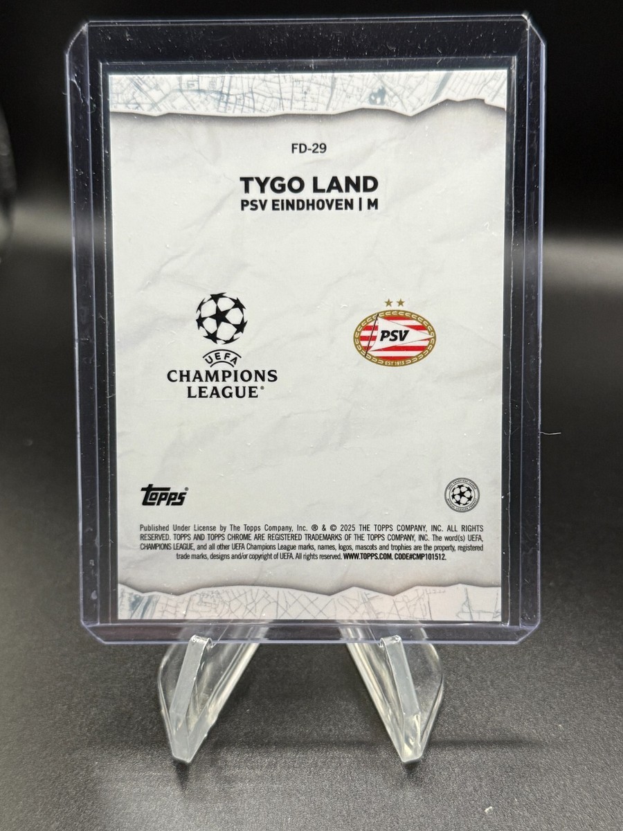 2024-25 Topps Chrome Tygo Land Final Destination Aqua
