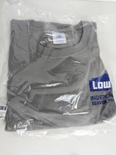 Lowe's Independent Service Provider T-shirt Men's Size Large Gray 50/50 Blend