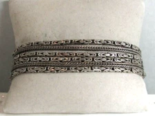 SILPADA B1452 Sterling Silver GO GORGEOUS BRACELET Multi-Strand BYZANTINE