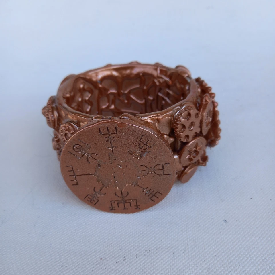 rigid bracelet jewelry woman steampunk rock punk stud accessories viking celtic - Image 4 of 4