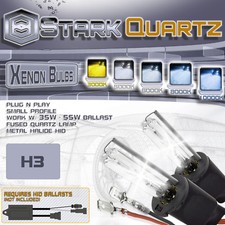 Stark Quartz 35w 55w Hid Xenon Replacement Bulbs For Kit Fog Lights - H3 A Stark Quartz 35w 55w Hid Xenon Replacement Bulbs For Kit Fog Lights - H3 A