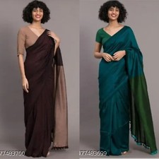 Women's Cotton Silk Saree