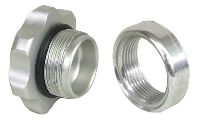 Billet Aluminum Oil Filler Cap and Weld-on Fitting - 47-0090