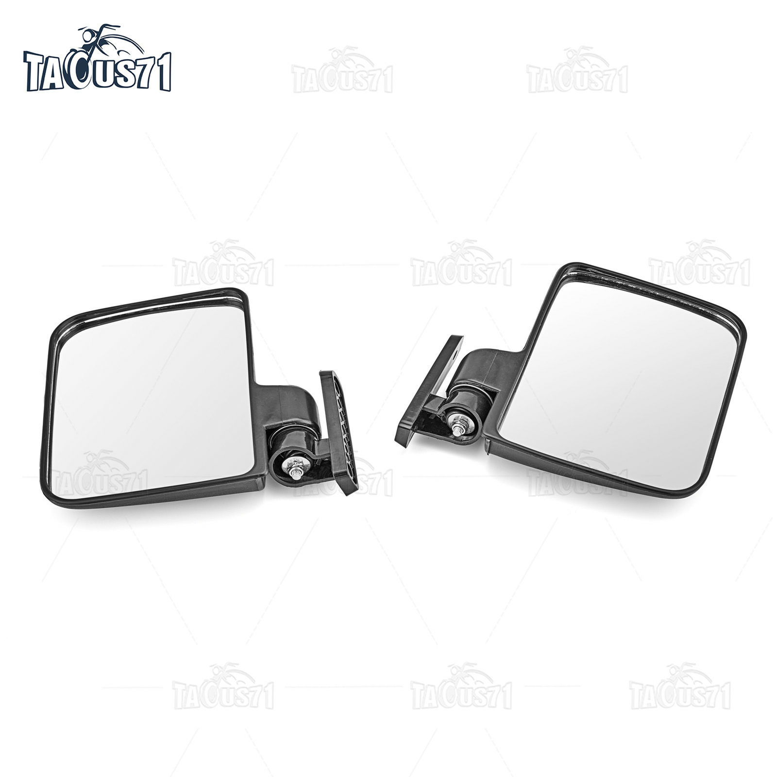 Pair Golf Cart Mirrors Side Rear View For Yamaha Club Car Ezgo Zone