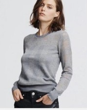 Rag and Bone Charlotte Alpaca Wool Blend Lightweight Checkered Sweater Sz XS