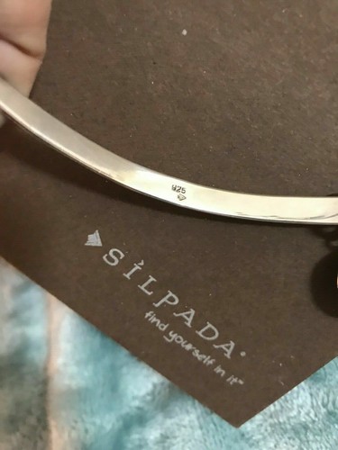 Silpada Blautopas Sterlingsilber Anhänger S1212 Halsband Halskette N0114 war 128 $ - Bild 2 von 12
