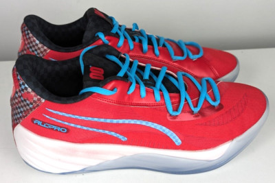 Sz.13 Men's Puma ALL Pro Nitro Scoot Basketball Red Sneaker