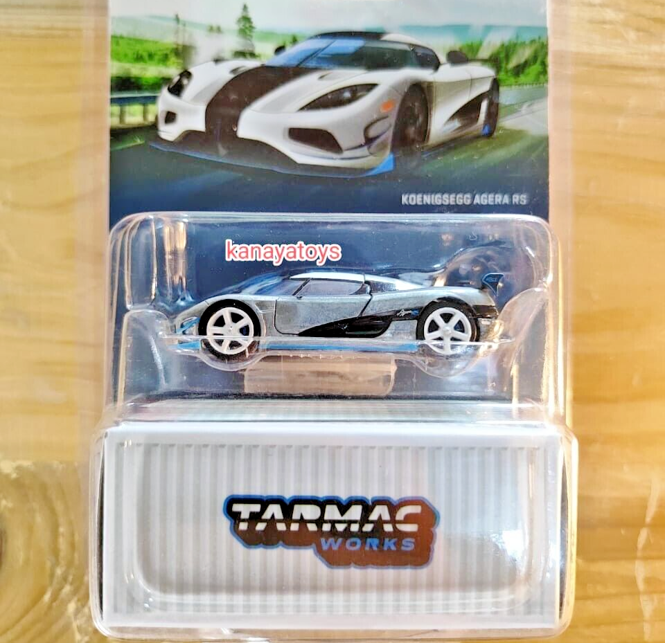 ミニカー Tarmac Works koenigsegg Agera RS 1/64 Tarmac Works Koenigsegg Agera RS CHASE 1:64 Scale 2021 RARE Silver