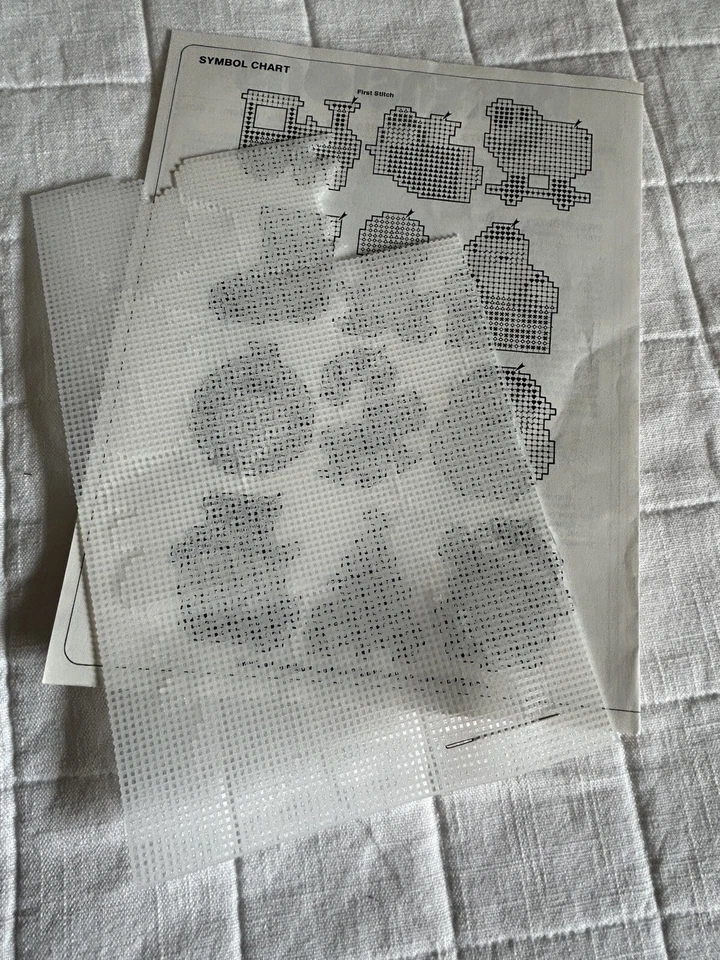 Christmas Ornaments Plastic Canvas Kit Set of 11 Dimensions 1988 #9060 - Image 4 of 4