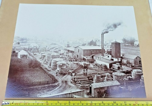 Aerial Photo Kiel Woodenware Co Wi Schubert Bros Photography Chilton c1895 - Picture 5 of 12