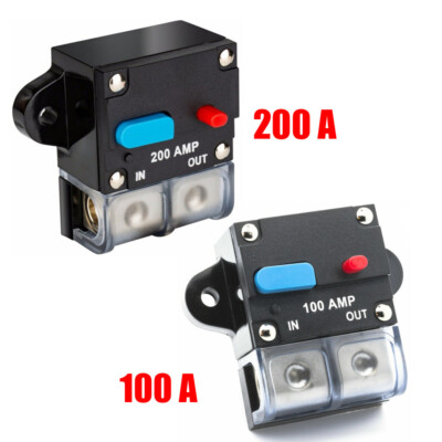 100-200A Automatische Sicherung Automat Automatik Schalter Auto KFZ 12V / 24V DE