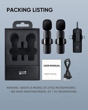 3-in-1,USB,Lavalier Microphone,Receiver,Live Stream Audio Video Record Travel