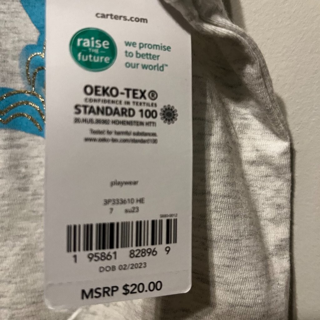 New Carter's OEKO-TEX® STANDARD White Graphic Tee | eBay