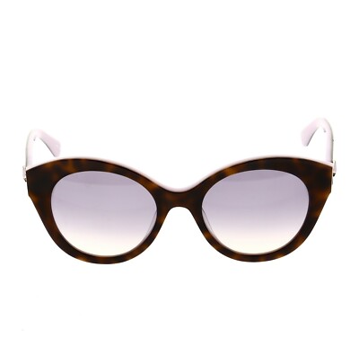 Kate Spade Karleigh Round 51mm Brown Cat Eye Sunglasses  display picture 1