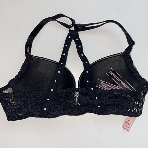 Victoria secret 30A PUSH-UP Elegant Black Lace Bra with Adjustable Straps NEW - 第 4/6 張圖片