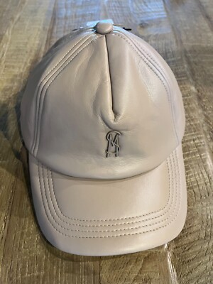 NWT Steve Madden Soft Faux Leather Padded Baseball cap Tan