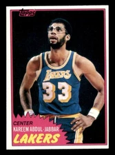 1981-82 Topps Kareem Abdul-Jabbar #20 Los Angeles Lakers