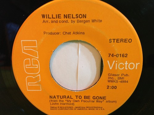 Willie Nelson - Natural to be Gone / Jimmy's Road - RCA 7" 45 U/min Record (1980) - Bild 2 von 3