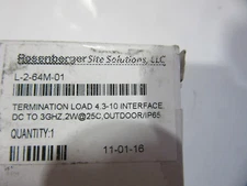 Commscope Andrew T-2-64M-01 Termination 2W, DC-3GHz NEW!!! in Factory Box