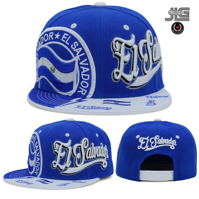 El Salvador TP Leader Thunder Flag Country Embroidery Snapback Hat Cap