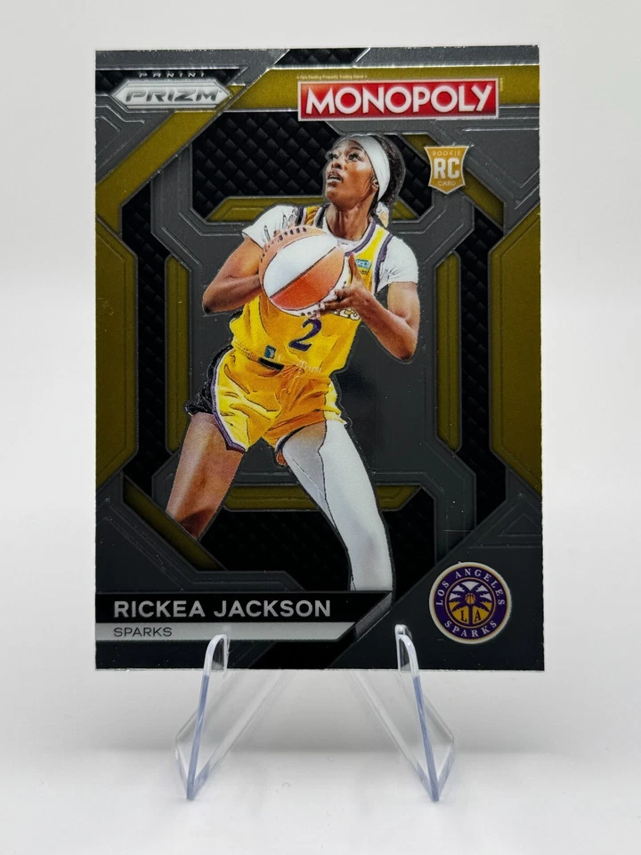 💜💛 2024 Rickea Jackson Prizm Monopoly #WNBA25 Base RC LA Sparks Foto 3 de 4