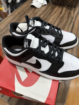 Nike Dunk Low Panda Black White DD1391-100 Men's Shoes NEW Size