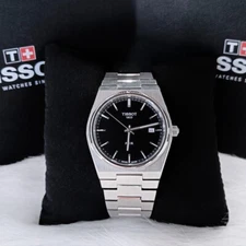 Men Tissot Classic PRX/316L Black Stainless Steel 40mm Watch T137.410.11.051.00