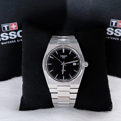 #ad Men Tissot Classic PRX 316L Black Stainless Steel 40mm Watch T137.410.11.051.00 $221.00