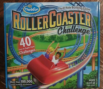 ThinkFun RollerCoaster Challenge Board Game  Single Player Ages 6 & Up
