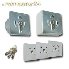 Schlüsselschalter Schlüsseltaster Metall für Torantrieb Rolltore Garagenantrieb